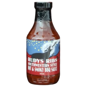Rudys Ribs Hot & Smoky BBQ Sauce
