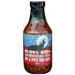 Rudys Ribs Hot & Sweet BBQ Sauce